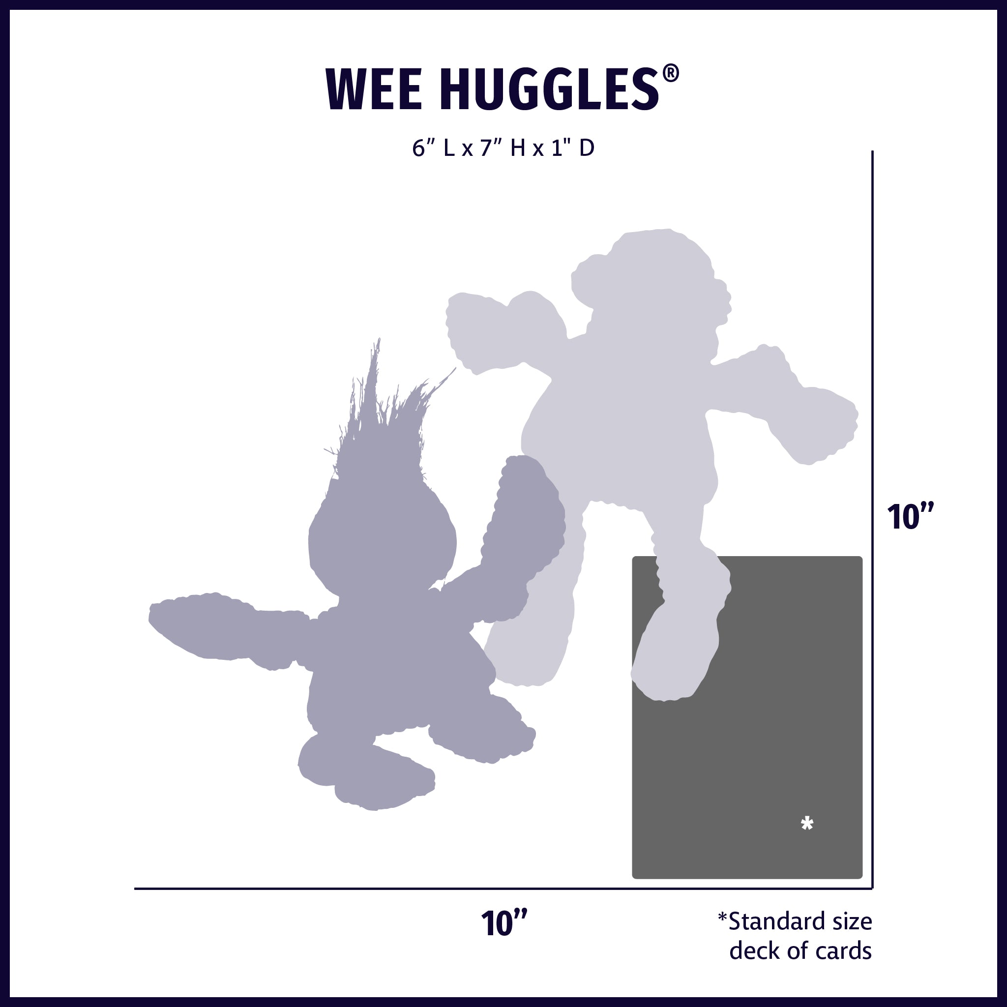 Wee Huggles Assorted Dog PeopleTM Plush Dog Toys, 3 Pack