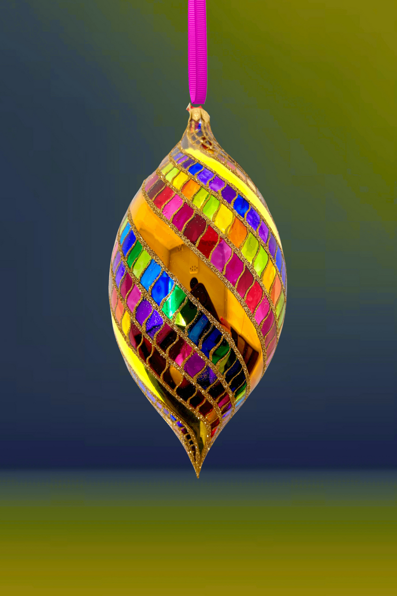 High Roller Spinner Glass Ornament