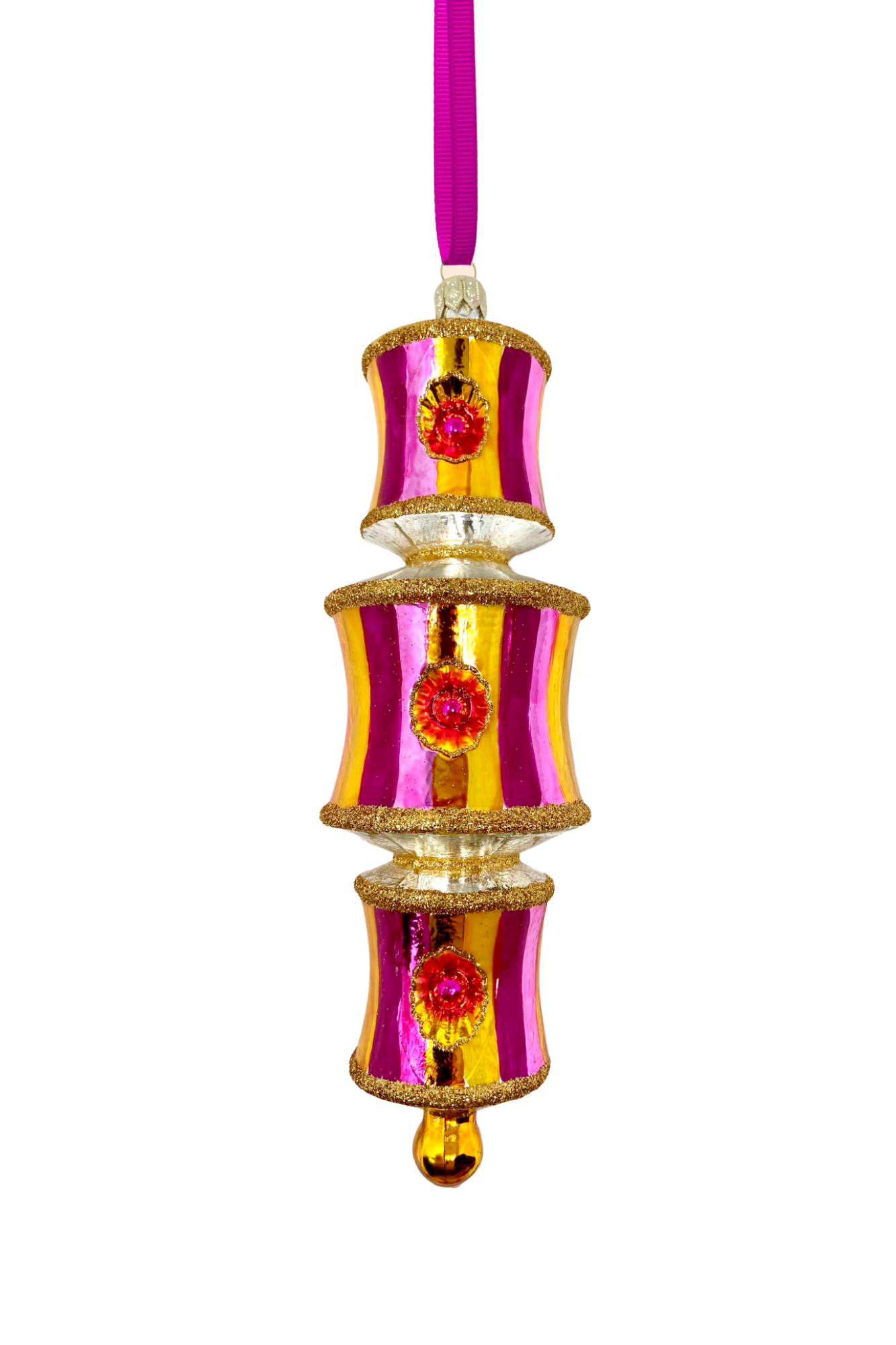 Hold Em Dazzler Glass Ornament