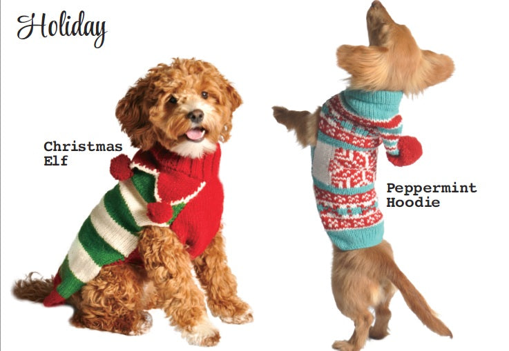 Peppermint Hoodie Dog Sweater