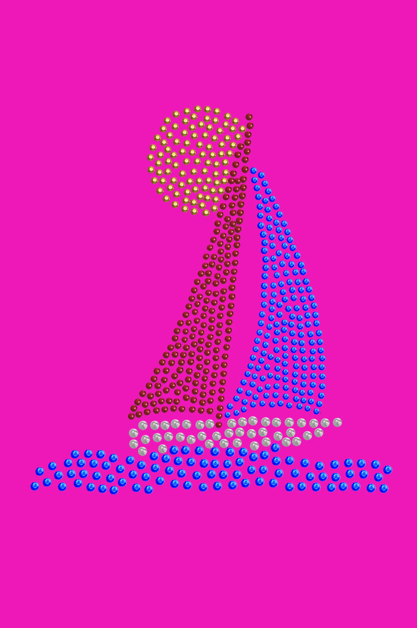 Sailboat (Rhinestud) - Women's T-shirt