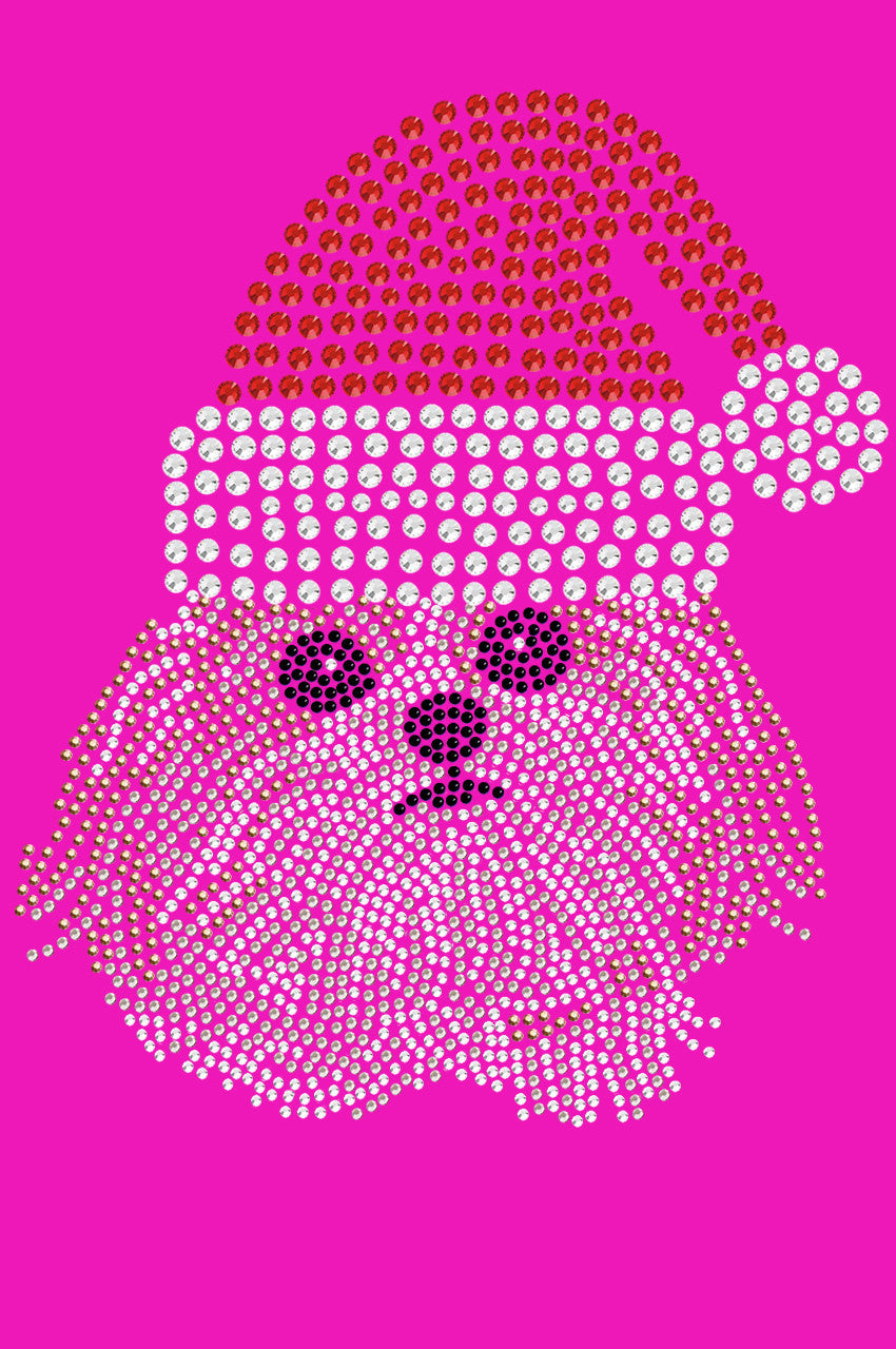 Shih Tzu with Santa Hat - Womens T-shirt