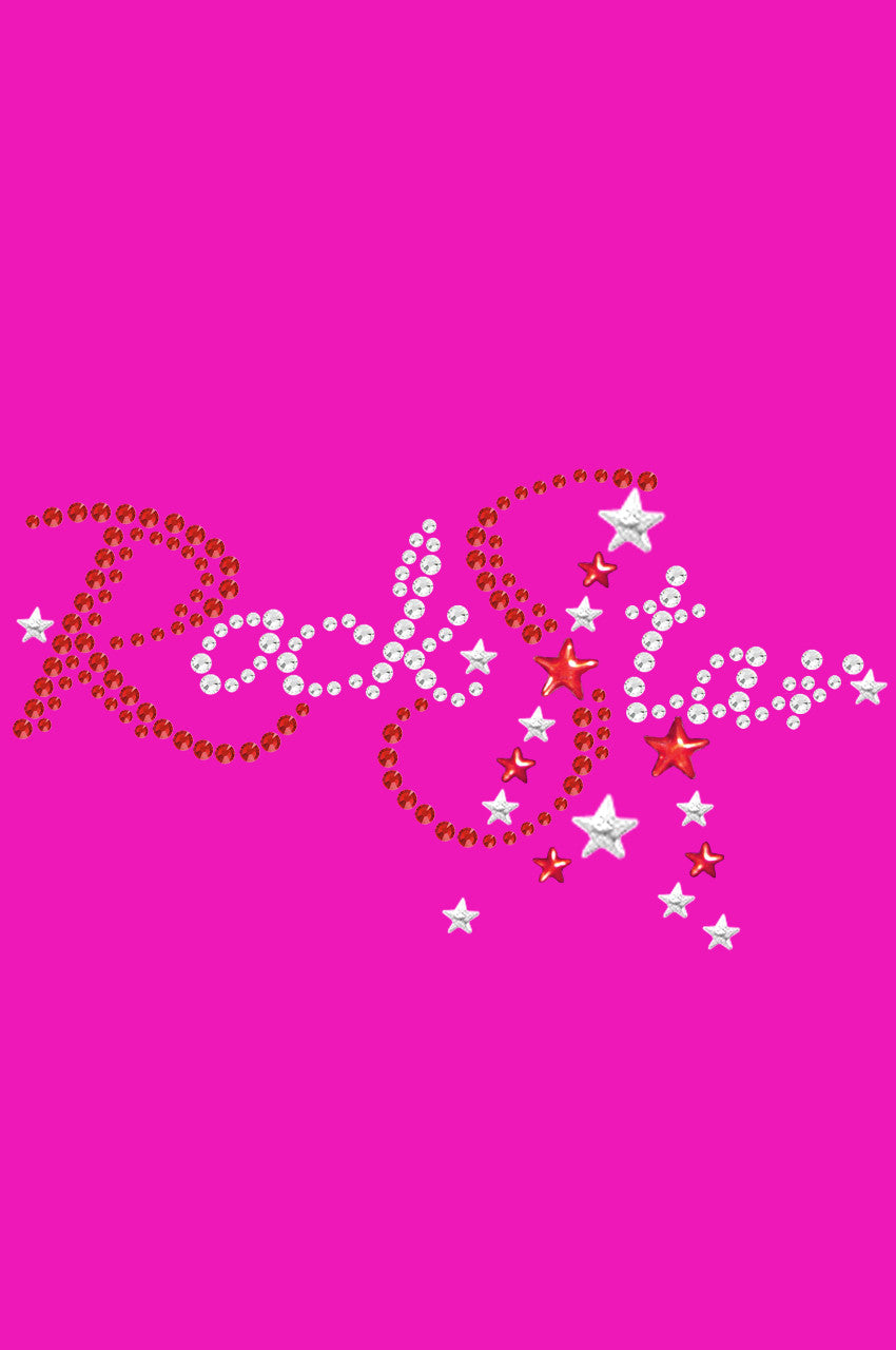 Rock Star (Red Austrian crystal Rhinestones) - Bandanna