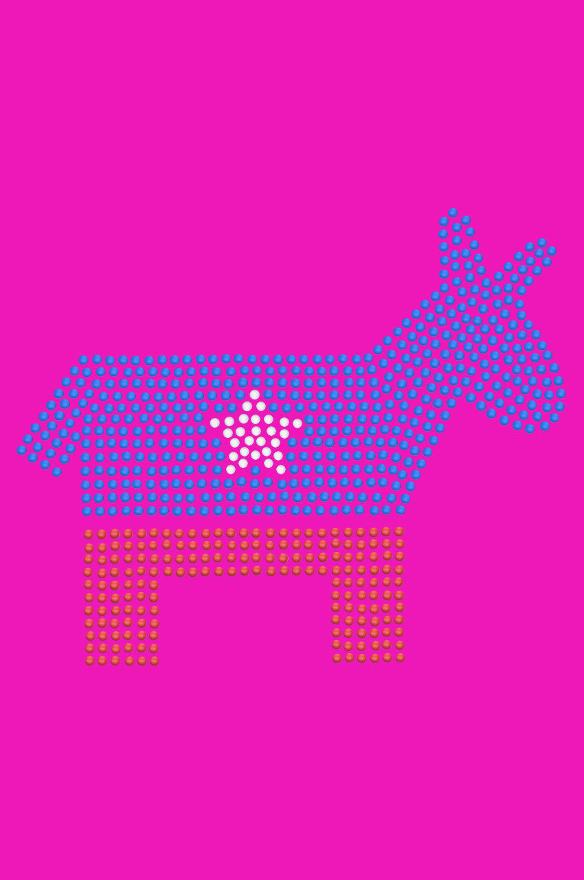 Patriotic Donkey - Womens T-shirt