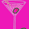 Martini (Silver Rhinestone)- Women's T-shirt