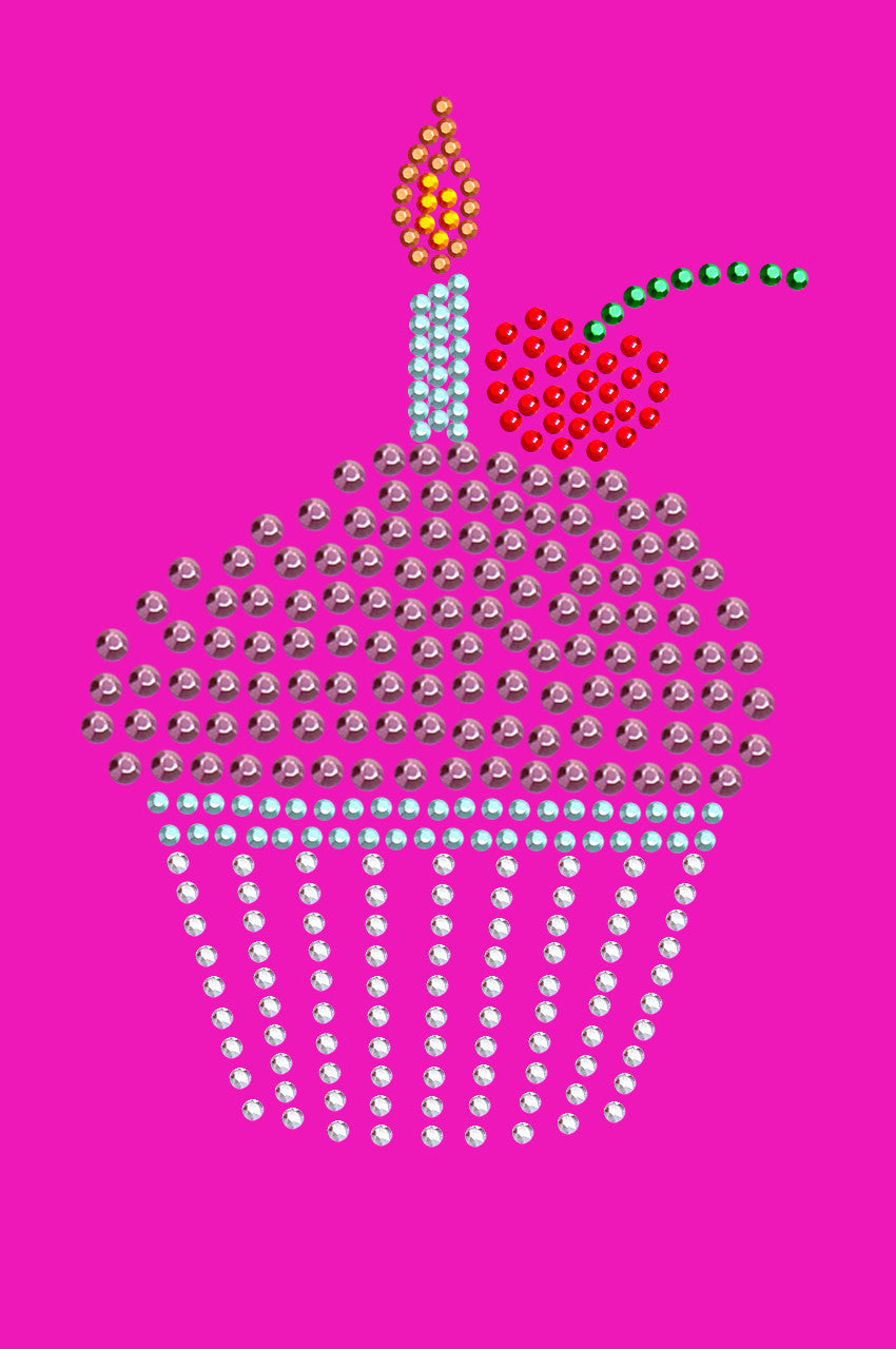 Cupcake with Candle - Women's T-shirt