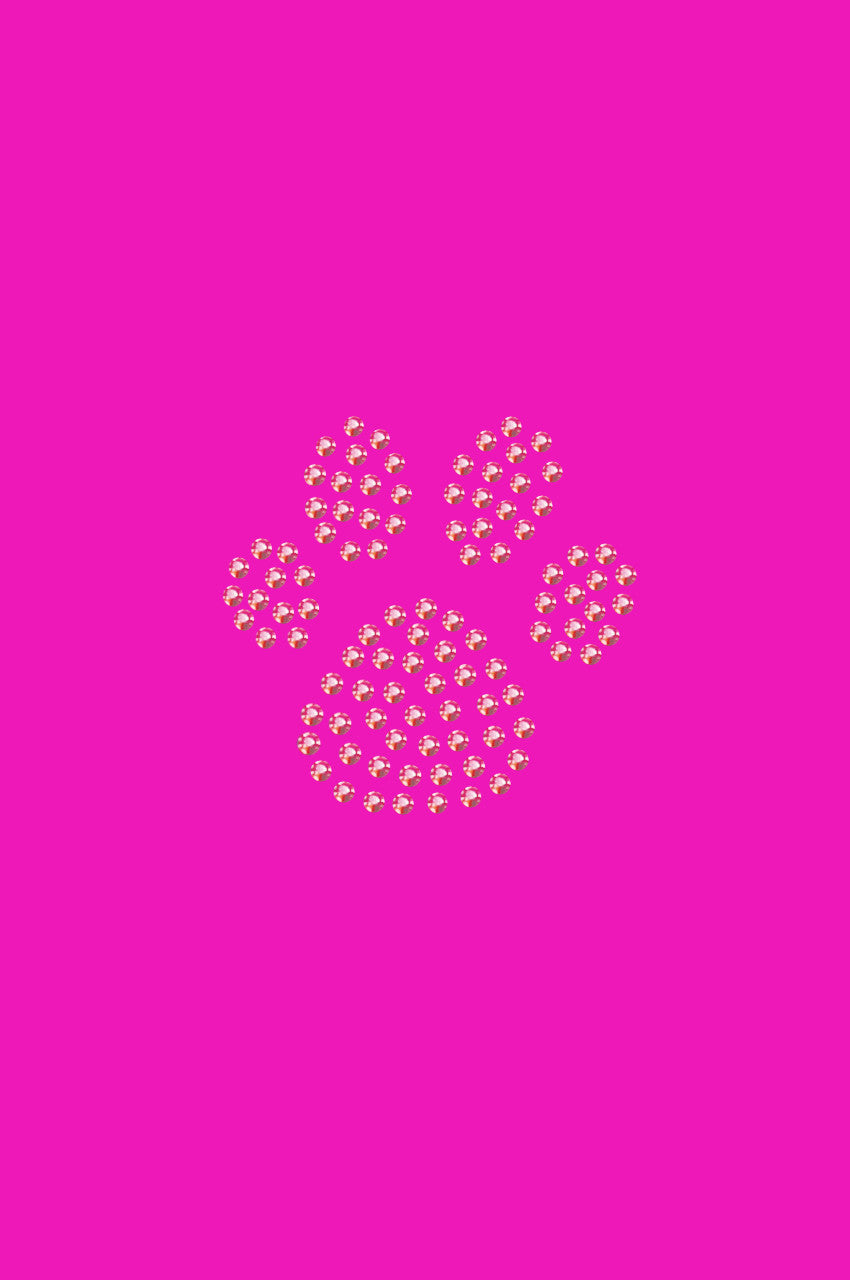 Paw (Pink Rhinestuds) - Women's T-shirt