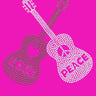 Guitars - Love & Peace  - Women's T-shirt