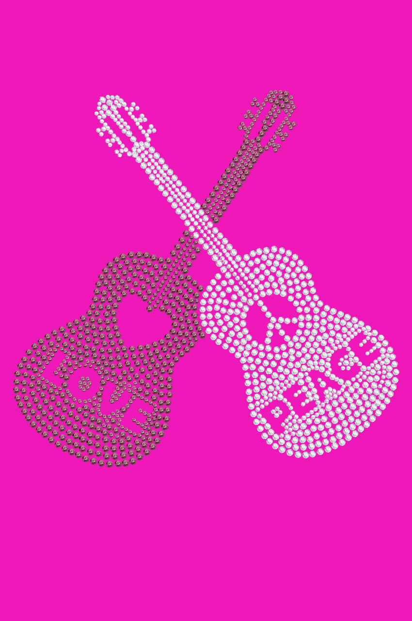 Guitars - Love & Peace - Womens T-shirt