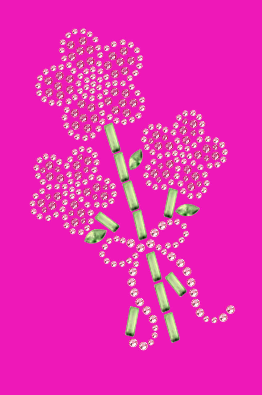 Pink Flower Bouquet - Bandanna