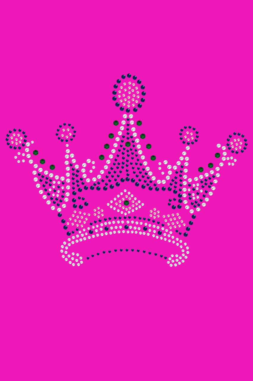 Crown 16 ( Clear, Blue, Green, & Pink)- Womens T-shirt