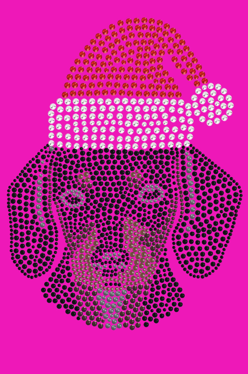 Dachshund Face with Santa Hat - Women's T-shirt