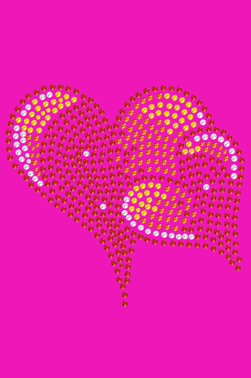 Red, Orange & Yellow Hearts - Women's T-shirt