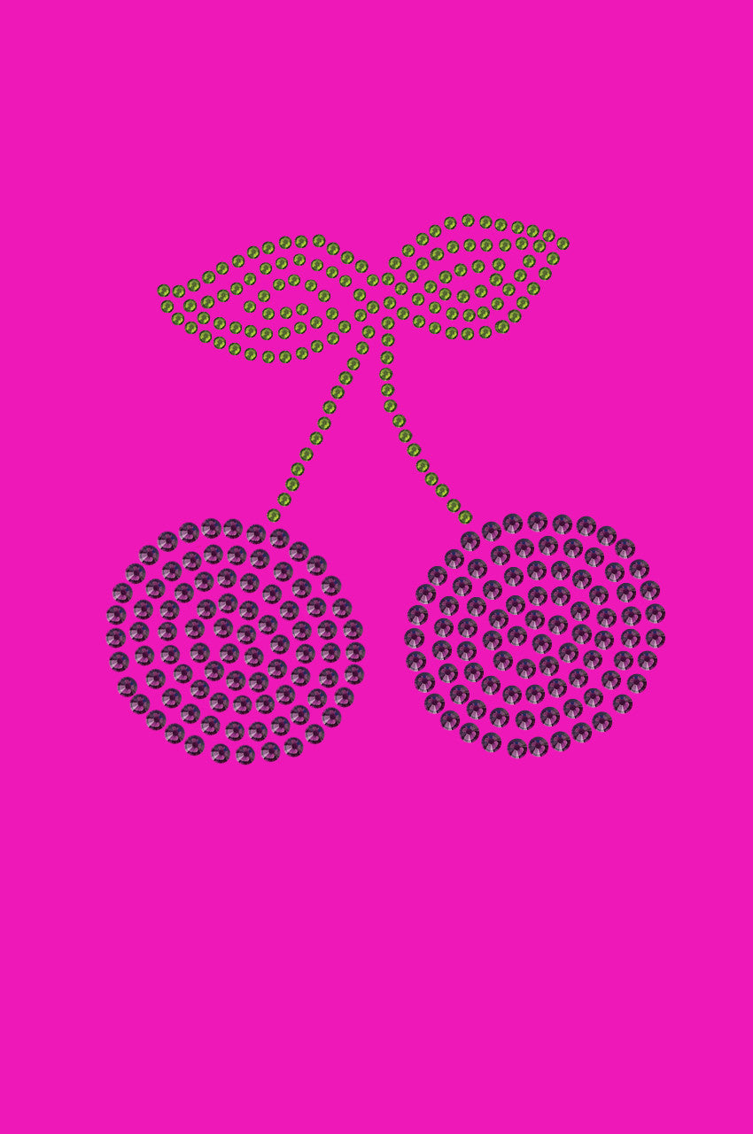 Purple Cherries - Womens T-shirt