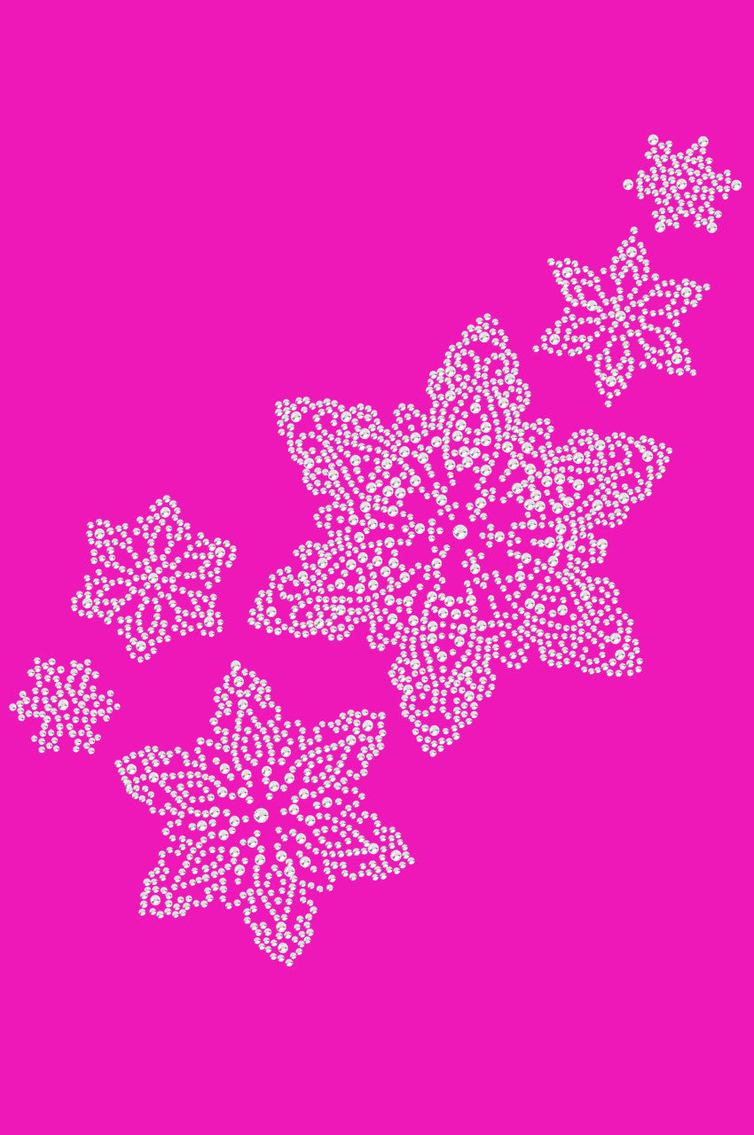 Rhinestone Snowflakes - Womens T-shirt