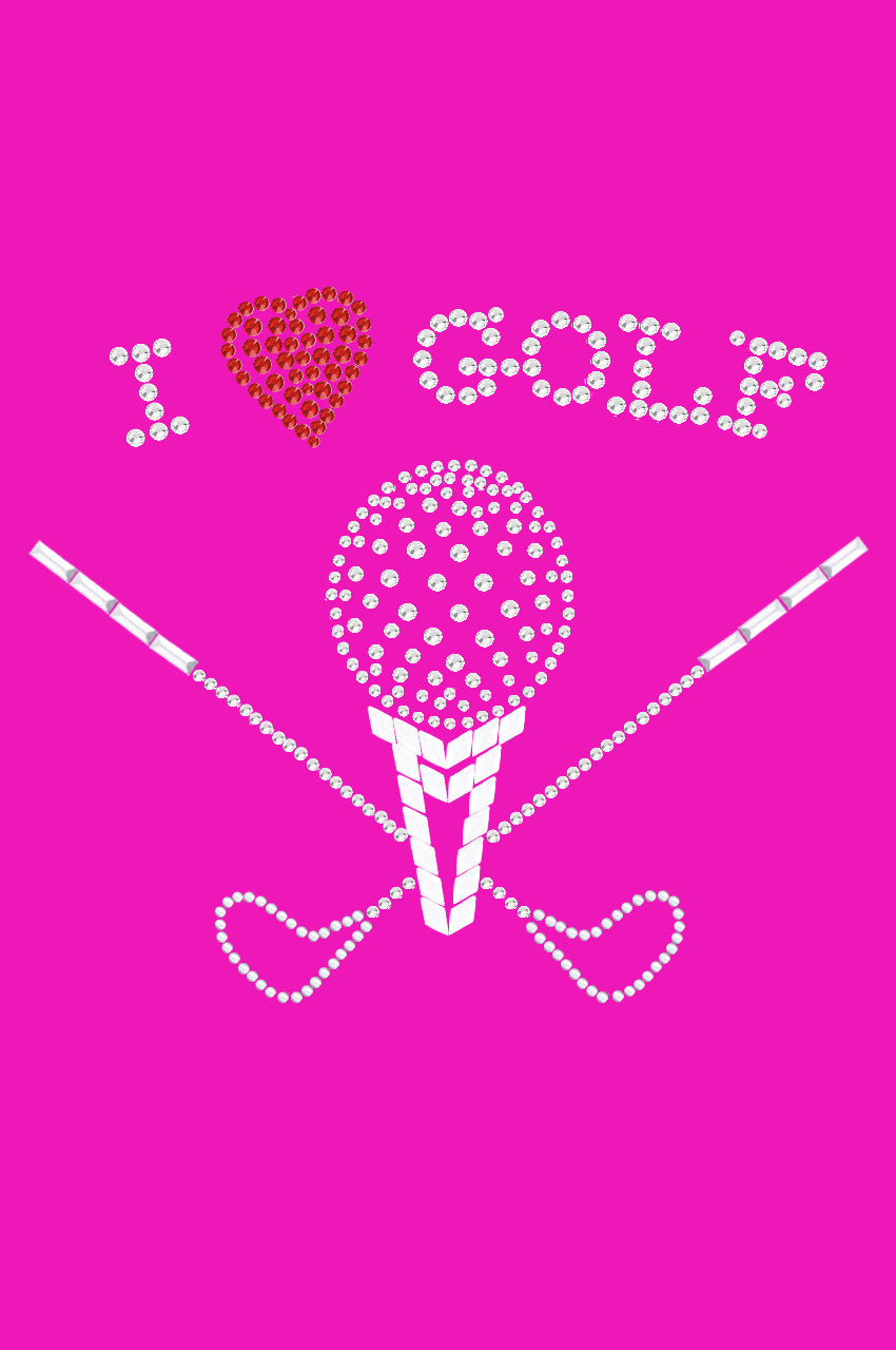 I Love Golf (Large) - Womens Tee