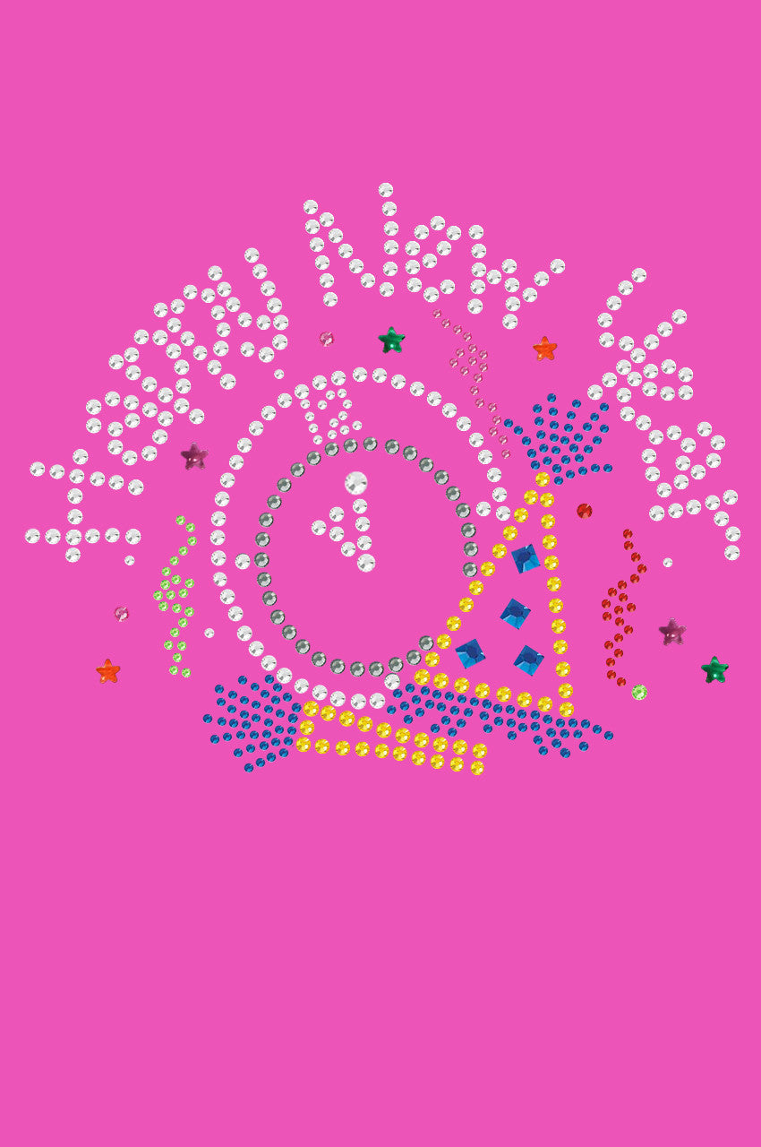 Happy New Year Clock - Bandanna