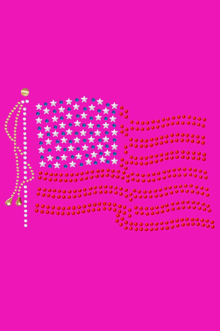 USA Flag - Womens T-shirt