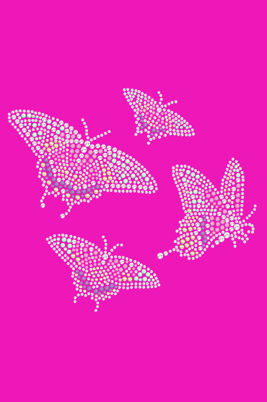 Pastel Butterflies - Womens T-shirt