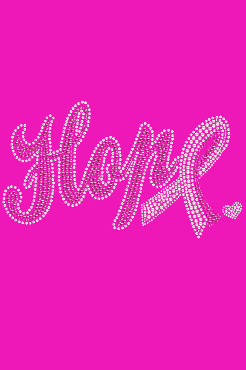 Hope with Cancer Ribbon - Womens T-shirt
