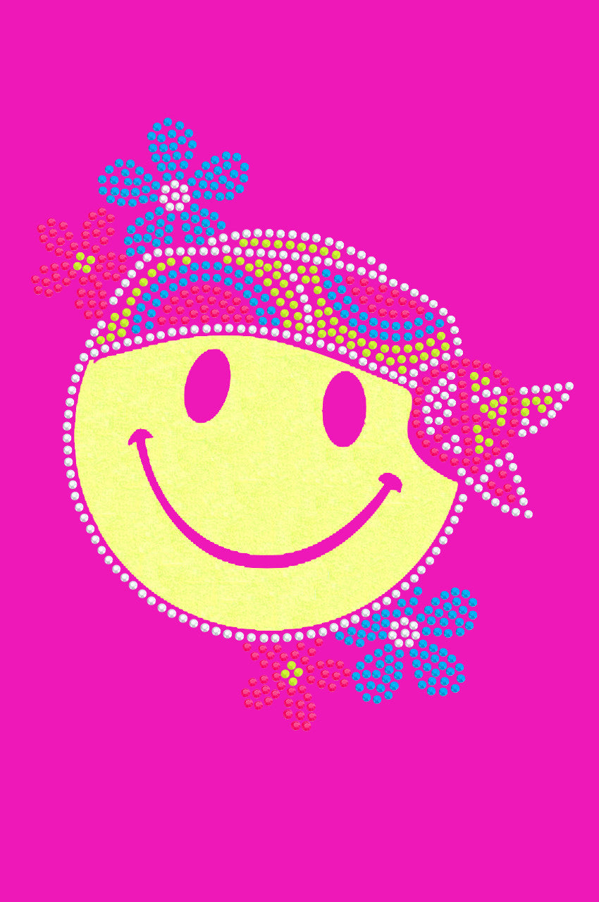 Happy Face Hippy - Womens T-shirt