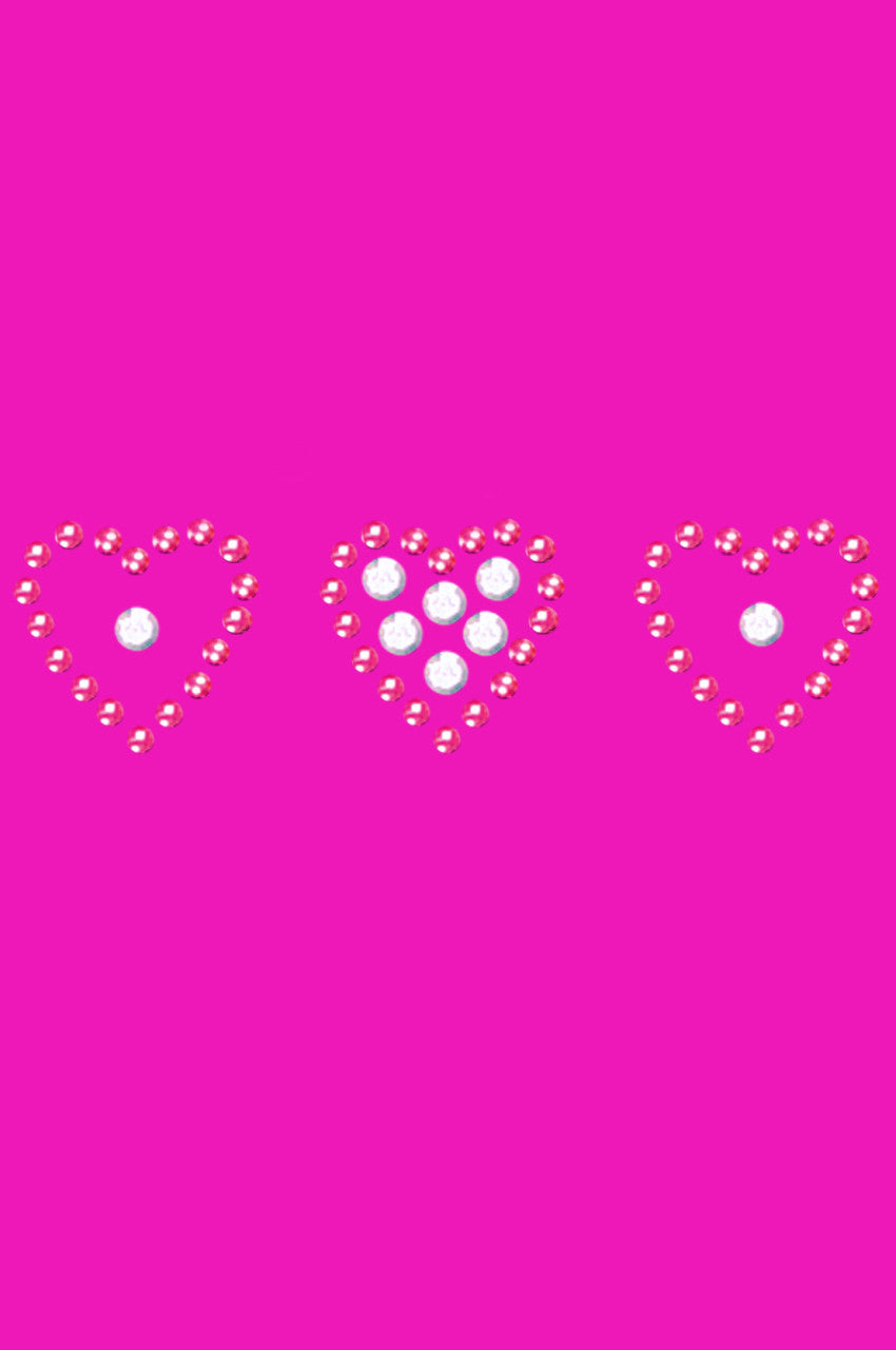 Three Little Hearts - Womens T-shirt