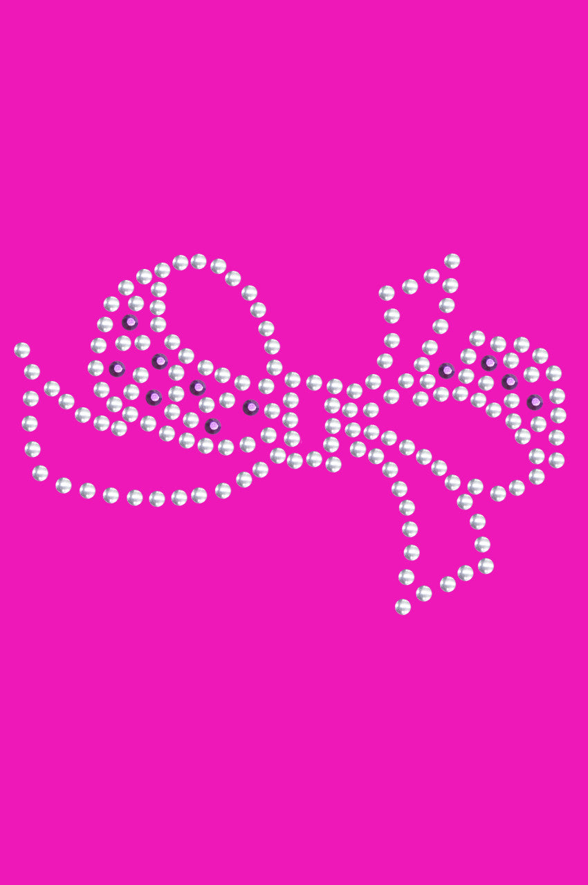 Bow (Purple & Silver) - Bandanna