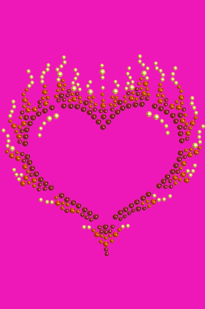 Flame Heart - Womens T-shirt