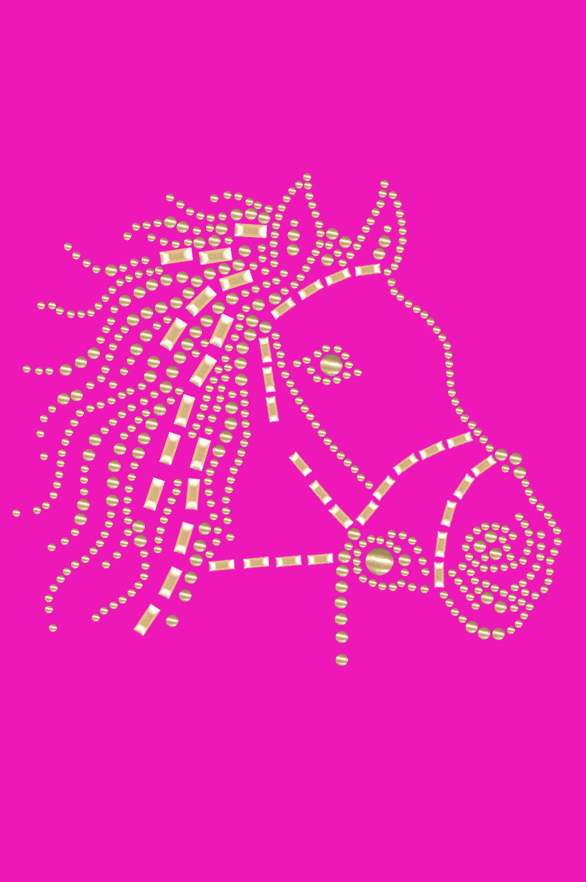 Horse Face (Gold) - Womens T-shirt