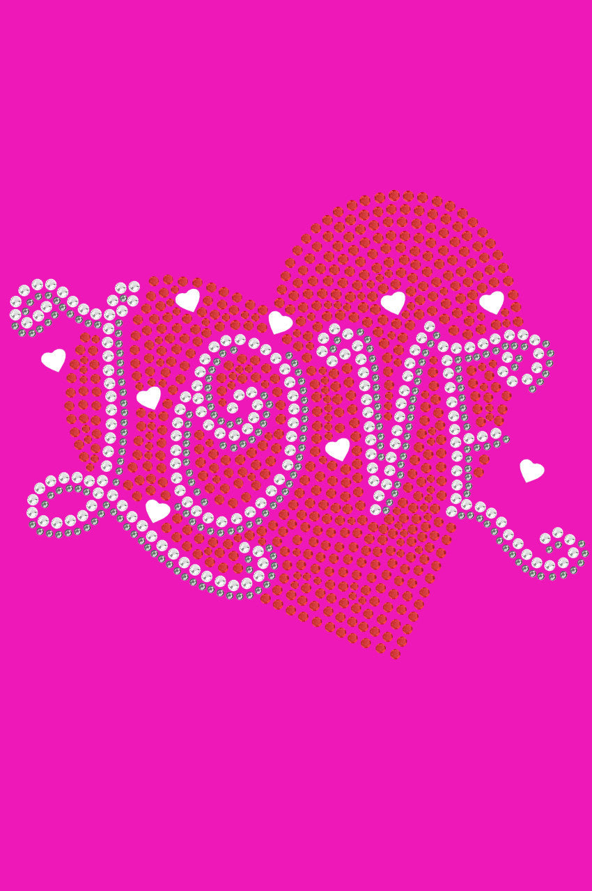 Love Red Heart - Womens T-shirt