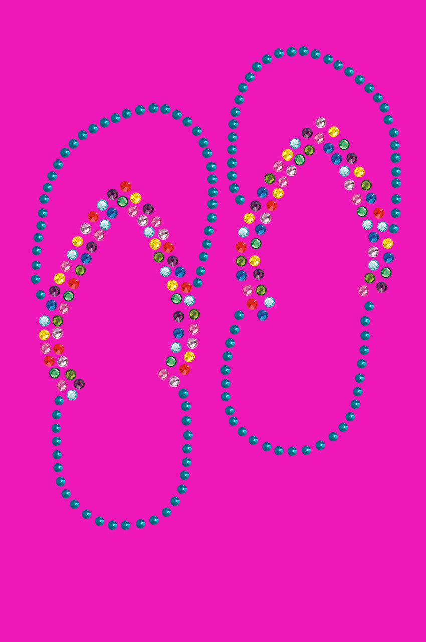 Flip Flops (Turquoise) - Bandanna