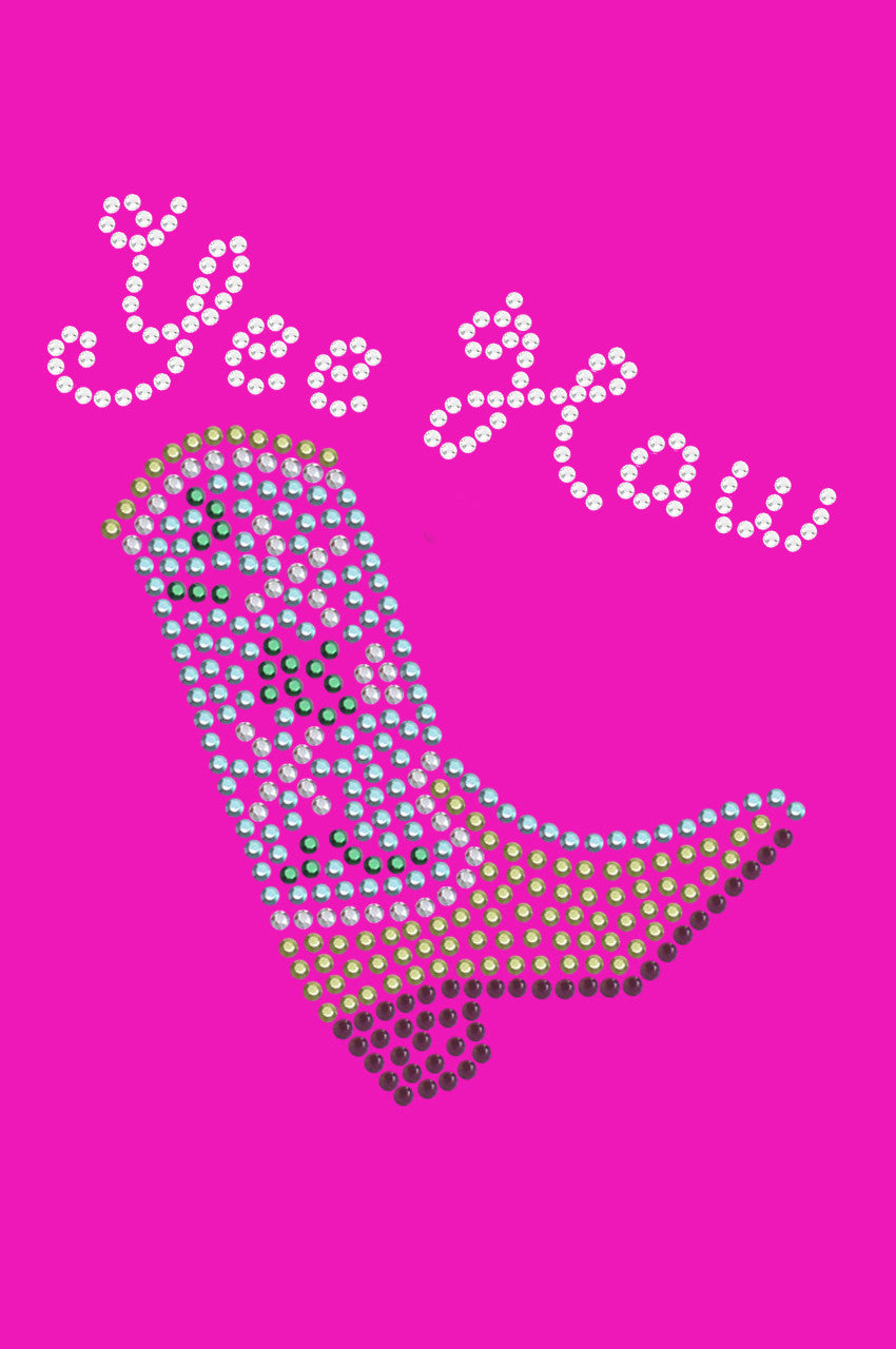 Boot (Green & Turquoise) with Yee Haw - Women's T-shirt