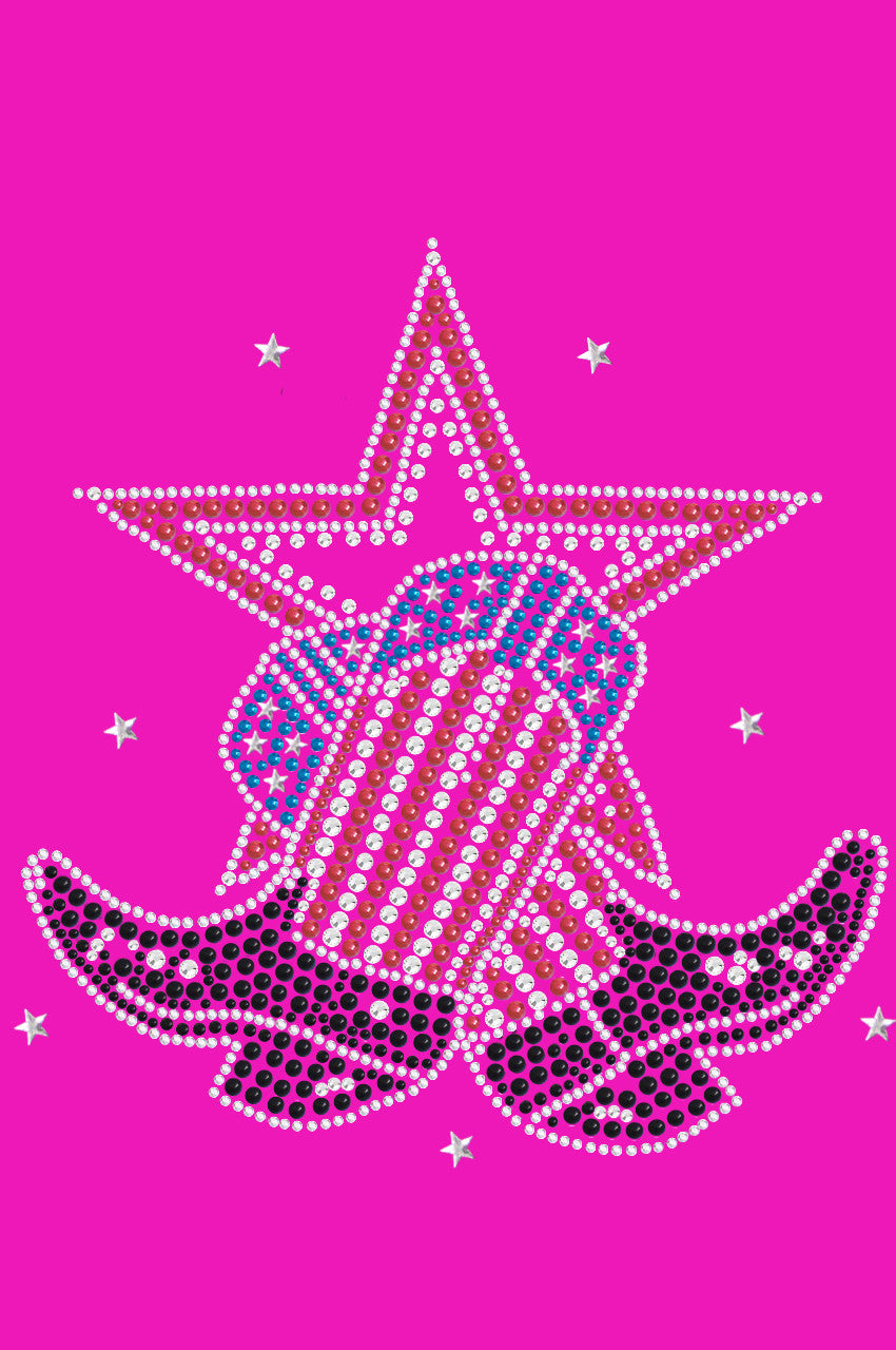 Boots with Star - Womens T-shirt