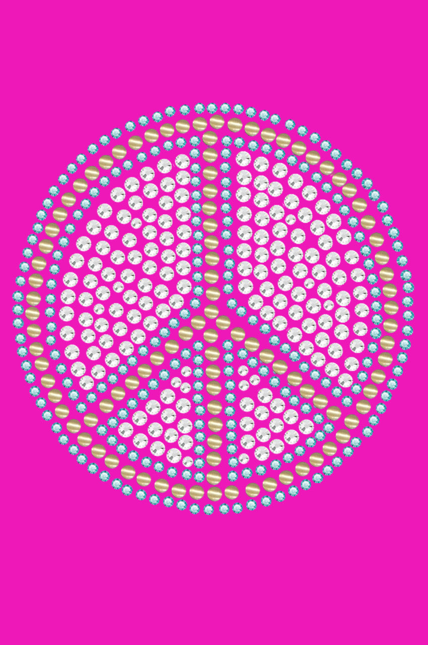 Peace Sign (Blue) - Women's T-shirt