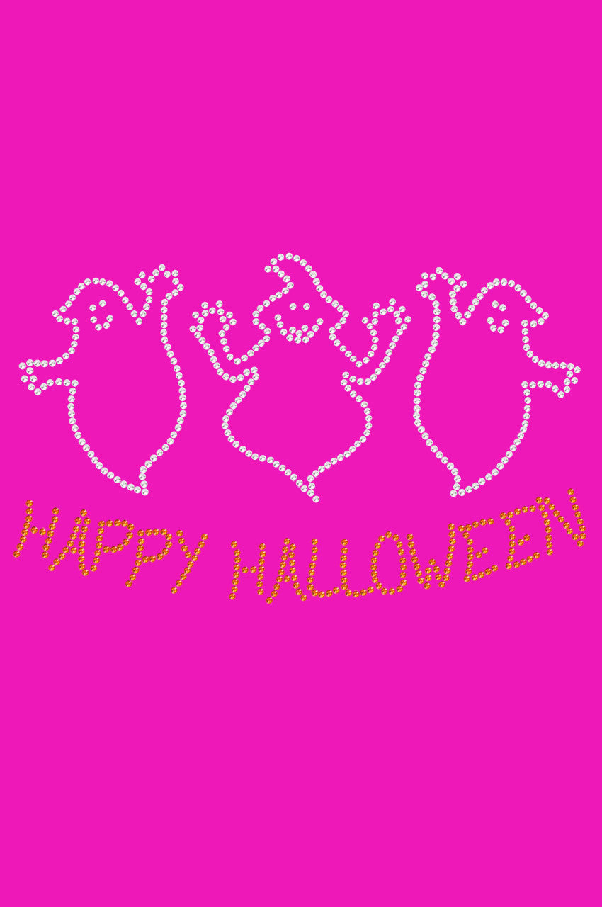 Happy Halloween Ghost - Womens T-shirt