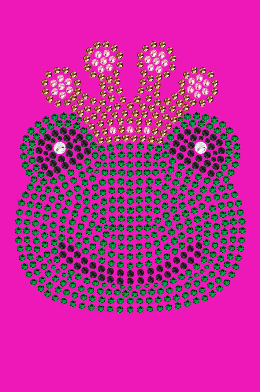 Frog with Pink Crown - Womens T-shirt