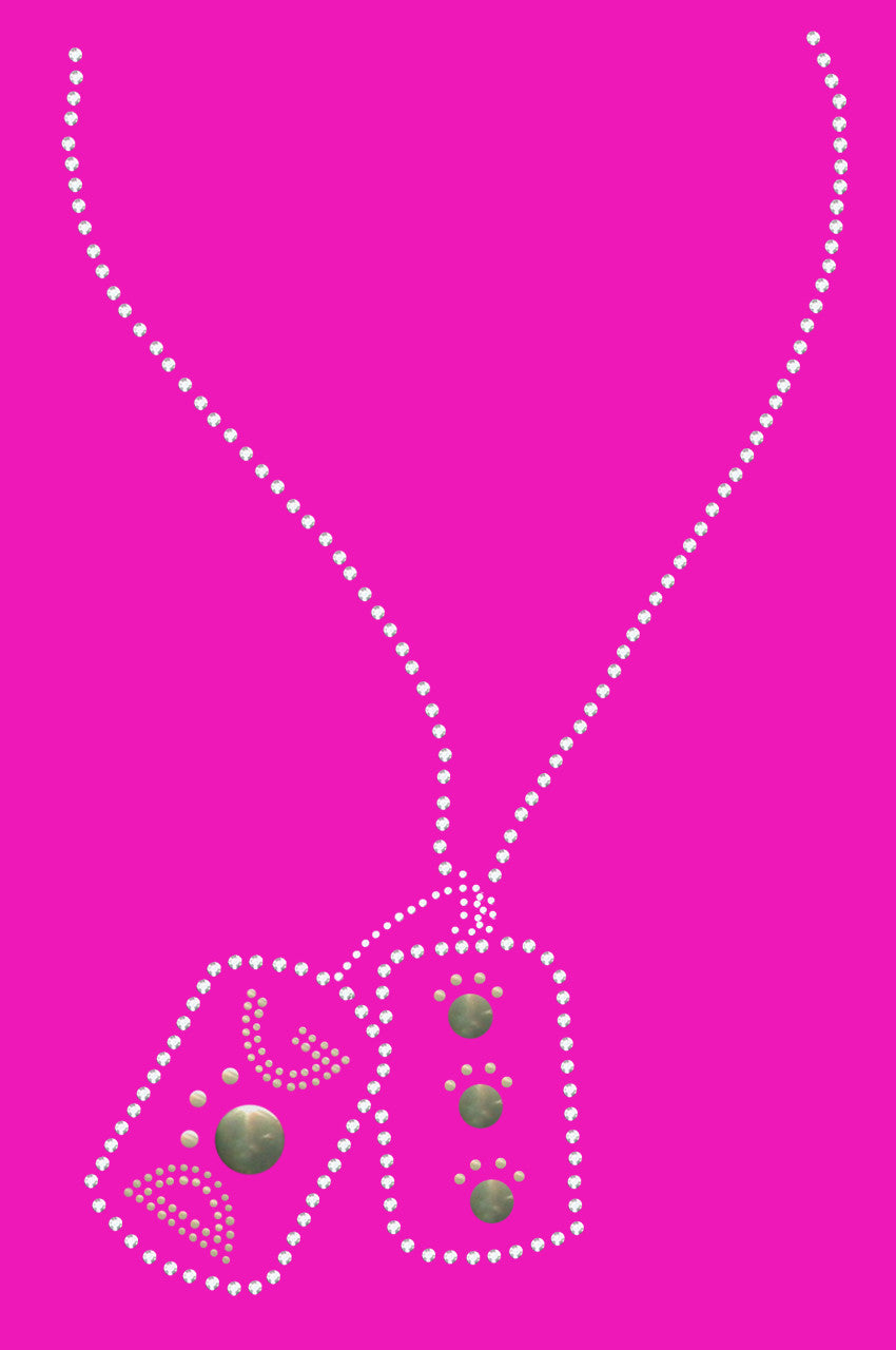 Dog Tag Necklace 1- Womens T-shirt