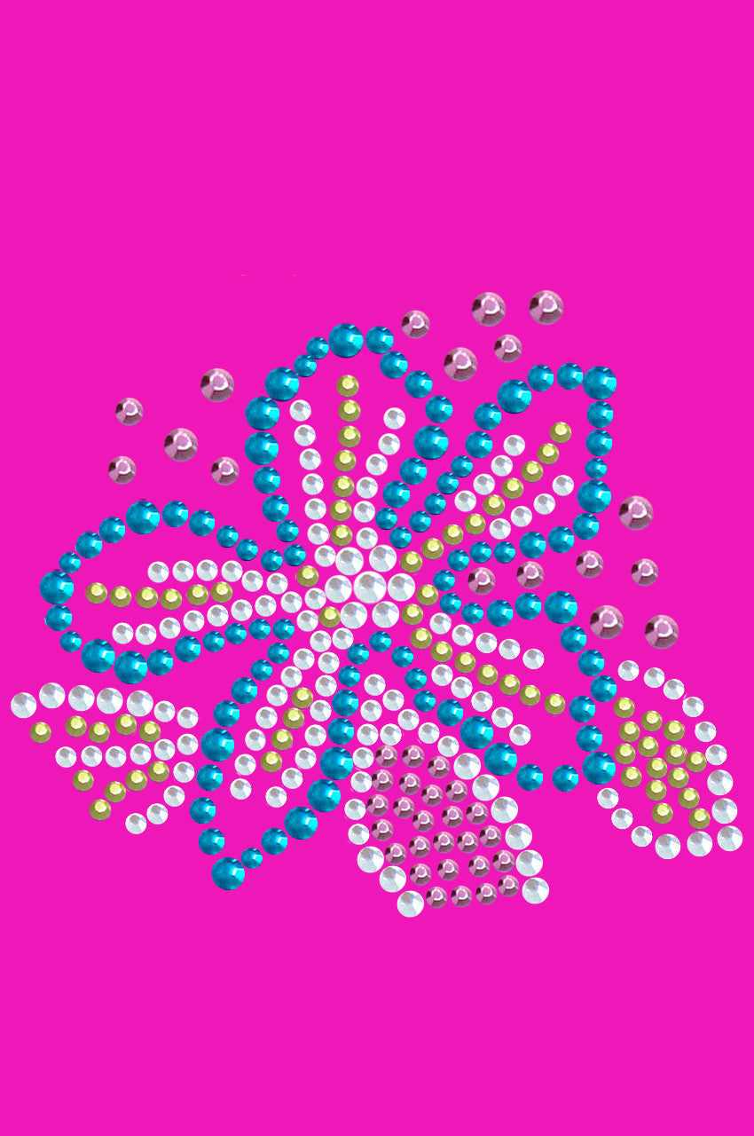 Turquoise Flower - Bandanna