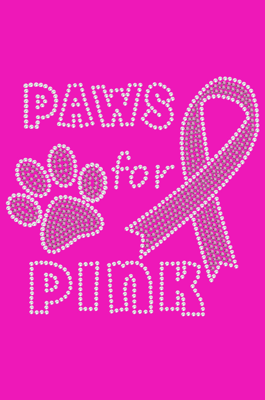 Paws for Pink - Womens T-shirt