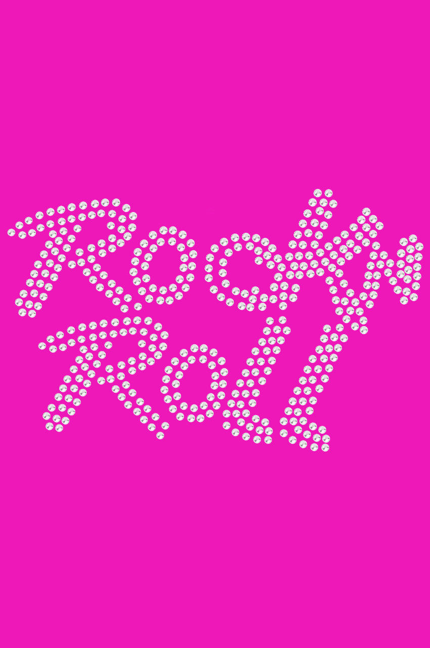 Rock n Roll (Rhinestone) - Womens T-shirt