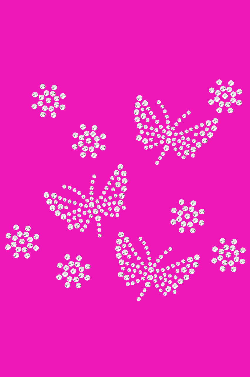 Small Rhinestone Butterflies - Bandanna