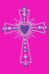 Cross  (Silver & Blue) - Women's T-shirt