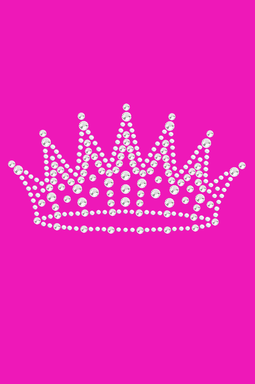 Crown 1 (Austrian crystal Rhinestones) - Womens T-shirt