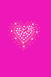 Pink Austrian crystal Heart Bandanna
