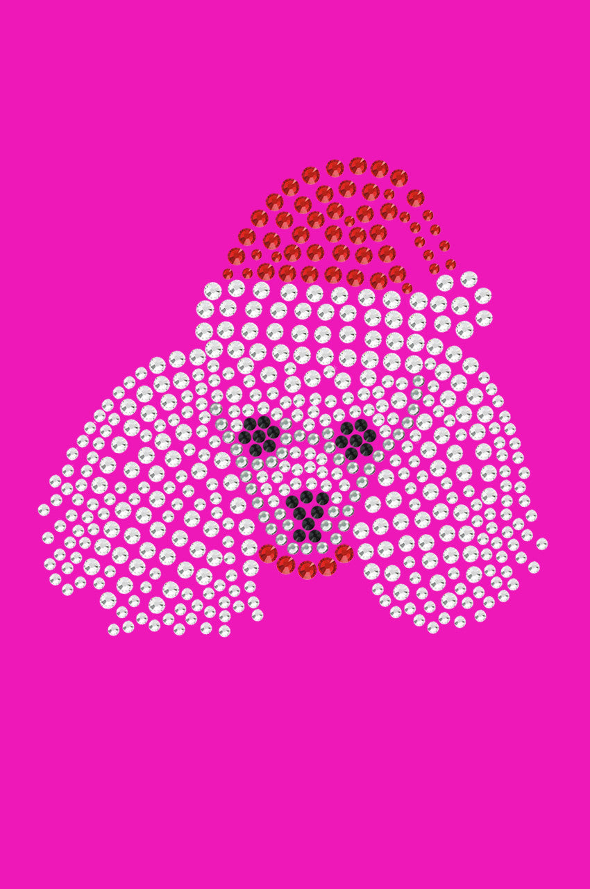 Poodle Face with Santa Hat - Women's T-shirt