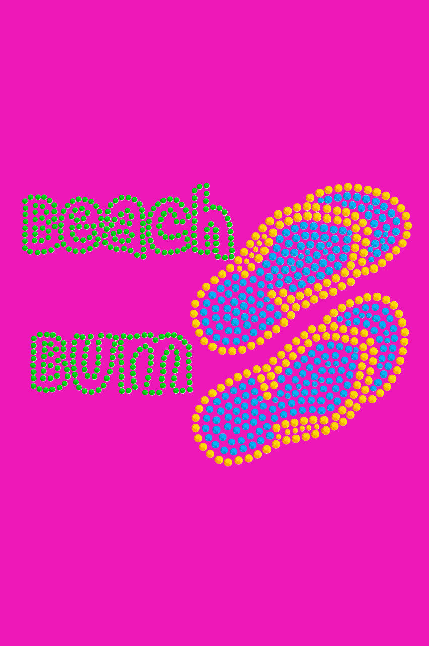 Beach Bum with Flip Flops - Womens T-shirt