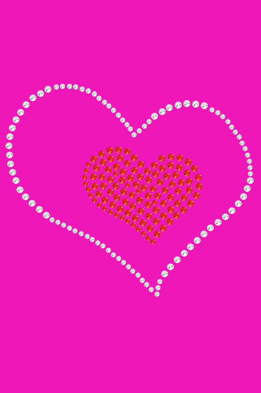 Red Heart inside Heart Bandanna