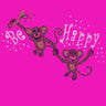 Monkeys - Be Happy - Women's T-shirt