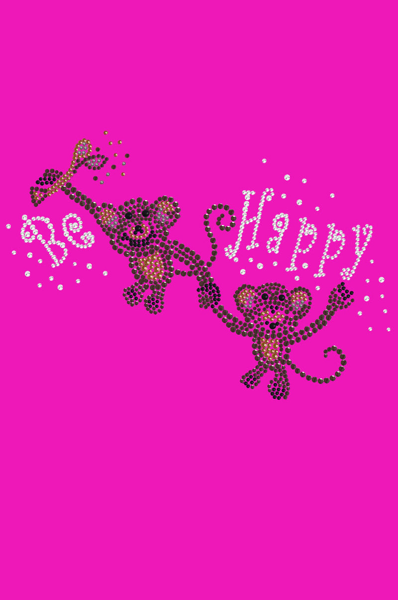 Monkeys - Be Happy - Women's T-shirt