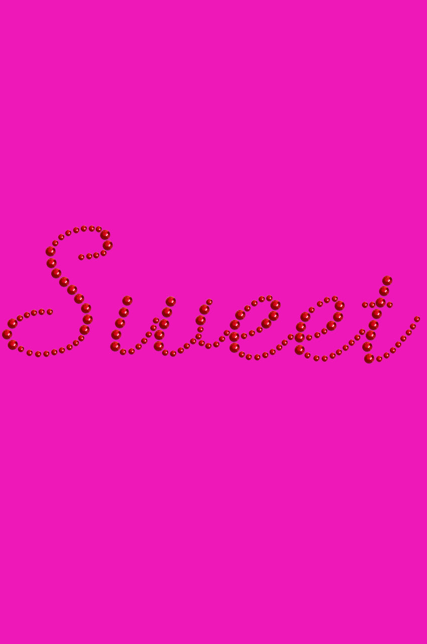 Sweet (Red Rhinestuds) - Bandanna